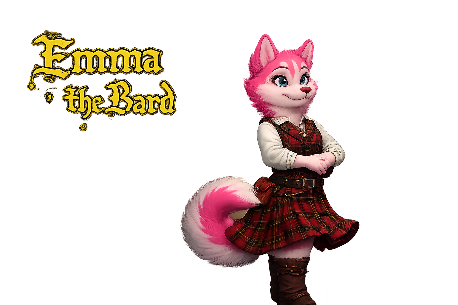 Emma the Bard beside the Emma the Bard title